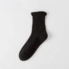 Women's Autumn Lace Mid-calf Socks Are Versatile and Casual. Cotton Long Calf Socks Are Sweat-absorbent