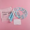 2.5 M Segmented Fitness Jump Rope Adjustable Length Signable Soft Bead Skipping Rope Lightweight Soft Bead Weight Loss Fitness