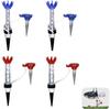 Golf-Tees mit magnetischem Long-Shot-Tee Rot Blau 4 Stück Riemen, Tees, Anti-Verlust-Funktion, Halter, & (Je 2, insgesamt)
