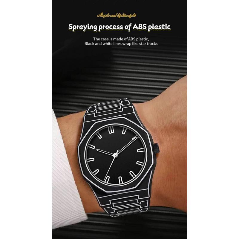 New Men's High-end Waterproof Popular Plastic Men's Waterproof Quartz Watch