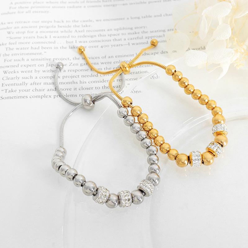 

Japanese-Korean Fashion Beaded Bracelet with Diamonds & Rhinestones