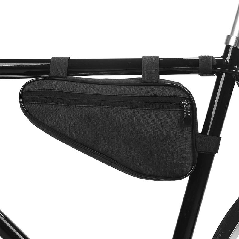 Fahrrad-Frontrohr-Aufbewahrungstasche mit hoher Kapazität Wasserdichte Polyester-Materialien Tasche für die Organisation von Fahrradzubehör