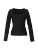 2025 Spring/Summer Women's Y2K Square Neck Long Sleeve Casual Fashion Top