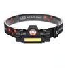 KDULIT LED Outdoor Strong Light Headlight USB Charging Telescopic Zoom Waterproof COB Headworn Work Light Fishing Light