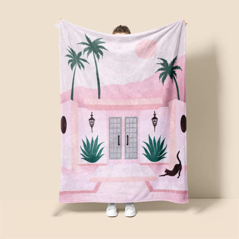 Home decoration plush Sofa blanket Anime animals Bedspread on the bed anime fluffy soft blankets thick blanket for winte