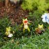 Resin Cute Frog Statue Fairy Garden Decor, Spring Outdoor Yard Flower Pot Patio Lawn Indoor Table Shelf Desk Decorations
