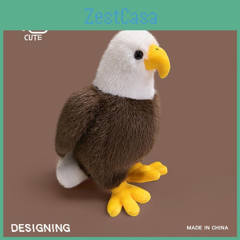 Animal Plush Toy Bald Eagle Figurine With Pp Cotton Filling For Collectors And Kids
