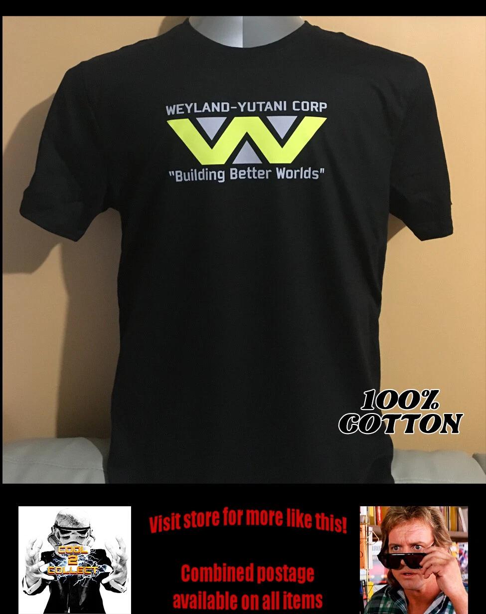 Cool Retro Movie Shirt - Alien - Weyland / Yutani Corp logo L