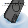 KEYSION Magnetický obal na telefon pro Samsung S20 FE S21 FE Silikon+PC Matný Průsvitný Čirý Nárazuvzdorný kryt pro Galaxy S21 S20 FE 5G