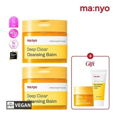 Manyo Factory Deep Clear Bálsamo de limpeza 132ml x2 (+6ml bálsamo+20ml espuma), único item