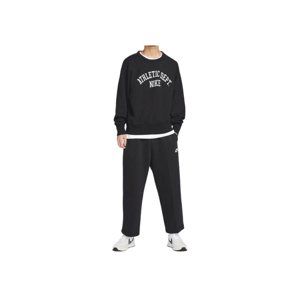 Nike Logo Print Pullover Hoodie Men Tops Black DX0026-010