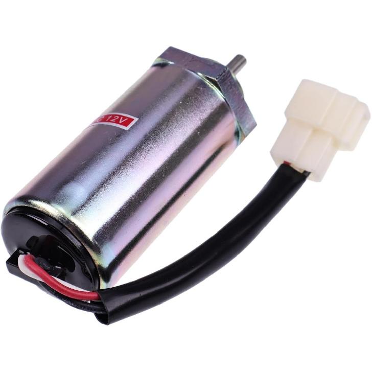 Shut off Solenoid MV1-81 12V compatible with Isuzu Engine 4LE2 3LD1 4LE1 3LD2 compatible with Hitachi Excavator