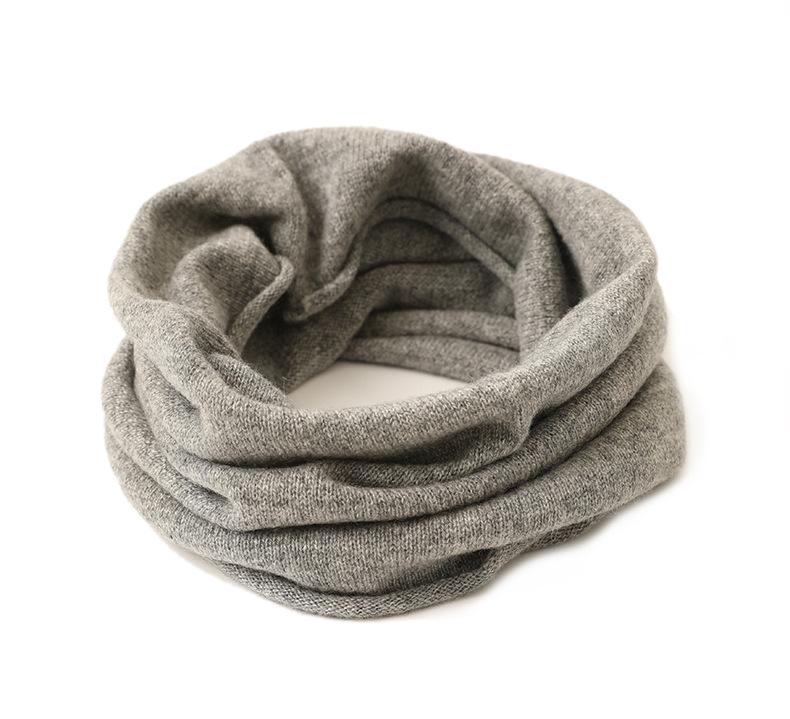 

Plain cashmere knitted multi-functional hat neck cover women s autumn and winter warmth men s and women s universal scarf