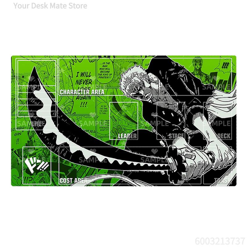 One Piece Zoro Reiju Card Battle Mat Opcg Shanks Single Player Board Game Card Battle Card Pad Gift Toys