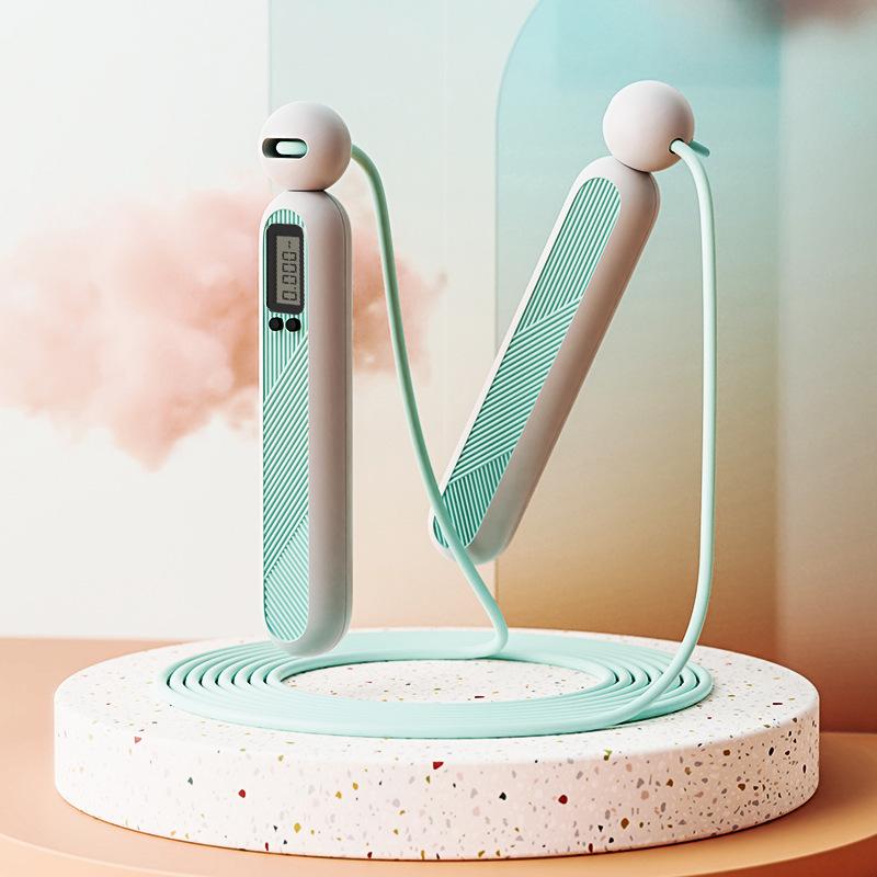New Jump Rope Ropeless Ball Electronic Counting Jumping Rope Exercise Skipping Rope for Home Gym Workout Fitness Equipment