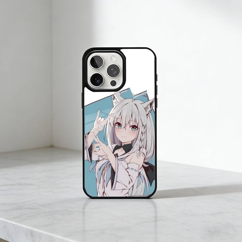 HOLO Shirakami Fubuki Phone Case For iPhone17,16,15,14,13 Plus,Pro Max Magnetic For Magsafe Wireless Charging
