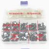 100pcs/box Oval Shape Plastic Safety Eyes Black Black Screw Eyes New Doll Bear Toys  For Toys