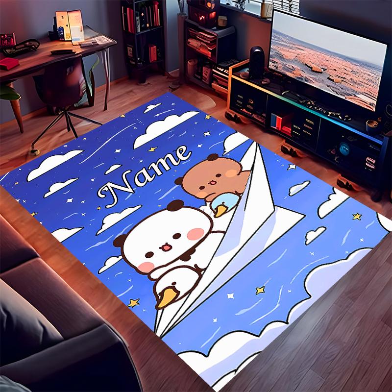 Custom personalization Bubu Dudu Print Area Rug - Soft, Washable Non-Slip Indoor Mat,Living Room,Home&Office Decorative Rug