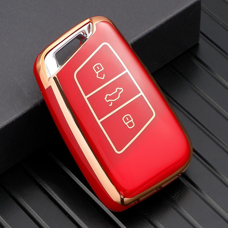 TPU Car Remote Key Case Cover Shell for Volkswagen VW Magotan Passat B8 Golf for Skoda Superb A7 Kodiaq Protector Accessories