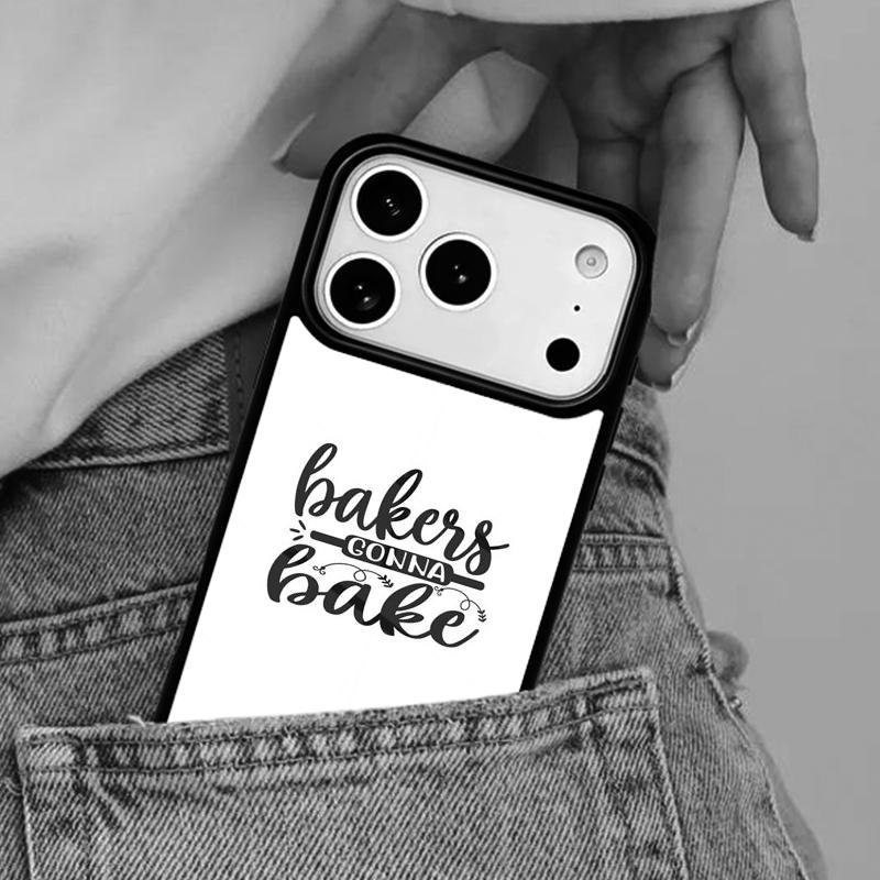 

Bakers Gonna Bake Phone Case for iPhone 16e 15 14 13 12 17 Pro Max Plus Air 17pro Cover Coque iPhone 14 Pro Max