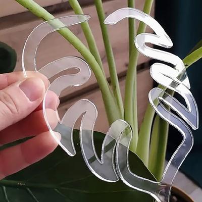 2 Pcs Plant Stem Holder Reusable Clear Plant Stem Support Easy Application Plant Support