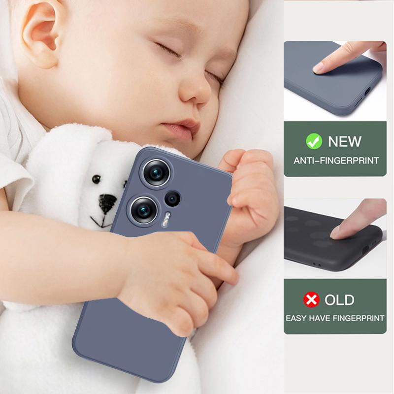 For Poco F5 PocoF5 Pro Case Liquid Silicone Shockproof Soft Cover For Xiaomi Poco F5 Poco F 5 Pro F5Pro PocoF5 Phone Cases
