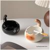 Charming Ceramic Ashtray: Stylish Ornament for Office or Living Room