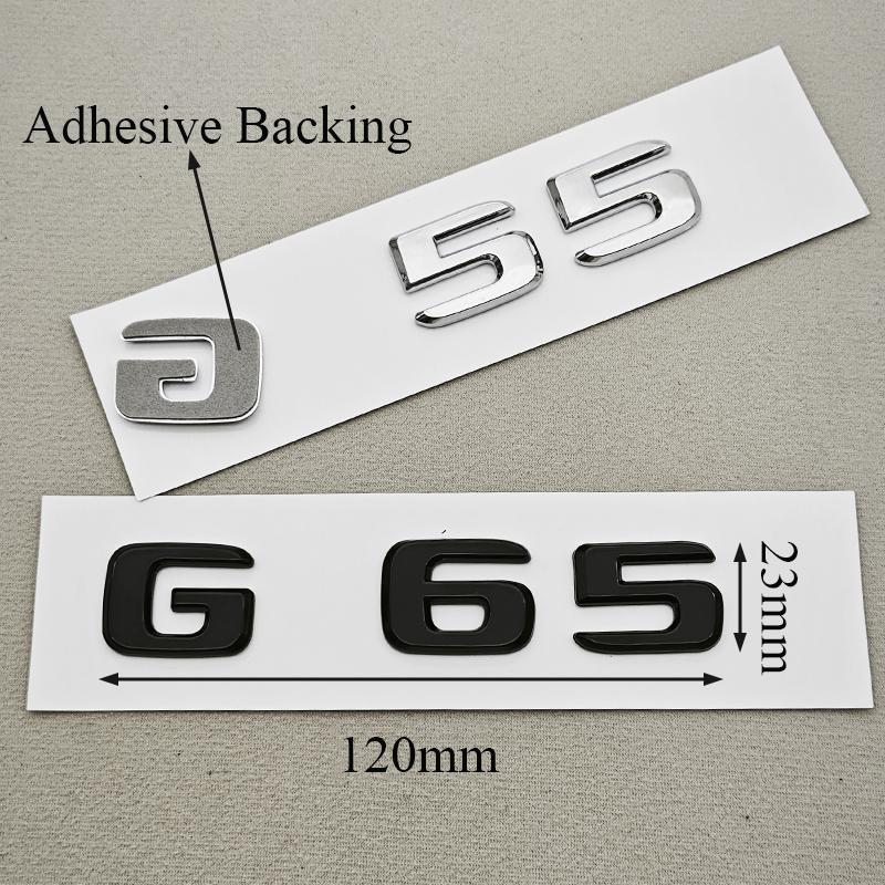 IXEA6 3D ABS Car Letters Logo G55 G63 G65 Sticker Rear Trunk Badge Emblem Decals For Mercedes Benz AMG G55 G63 W463 Auto Accessories