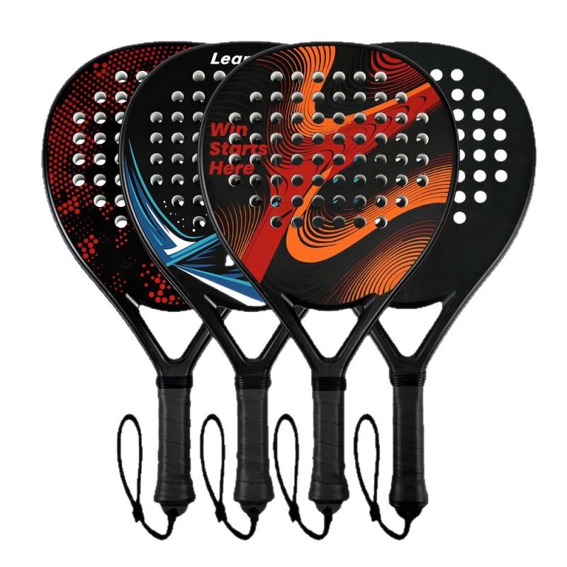 Lightweight ABS Carbon Fiber Padel Racket Adults - Shock Absorbing Large Sweet Outdoor Family Sport