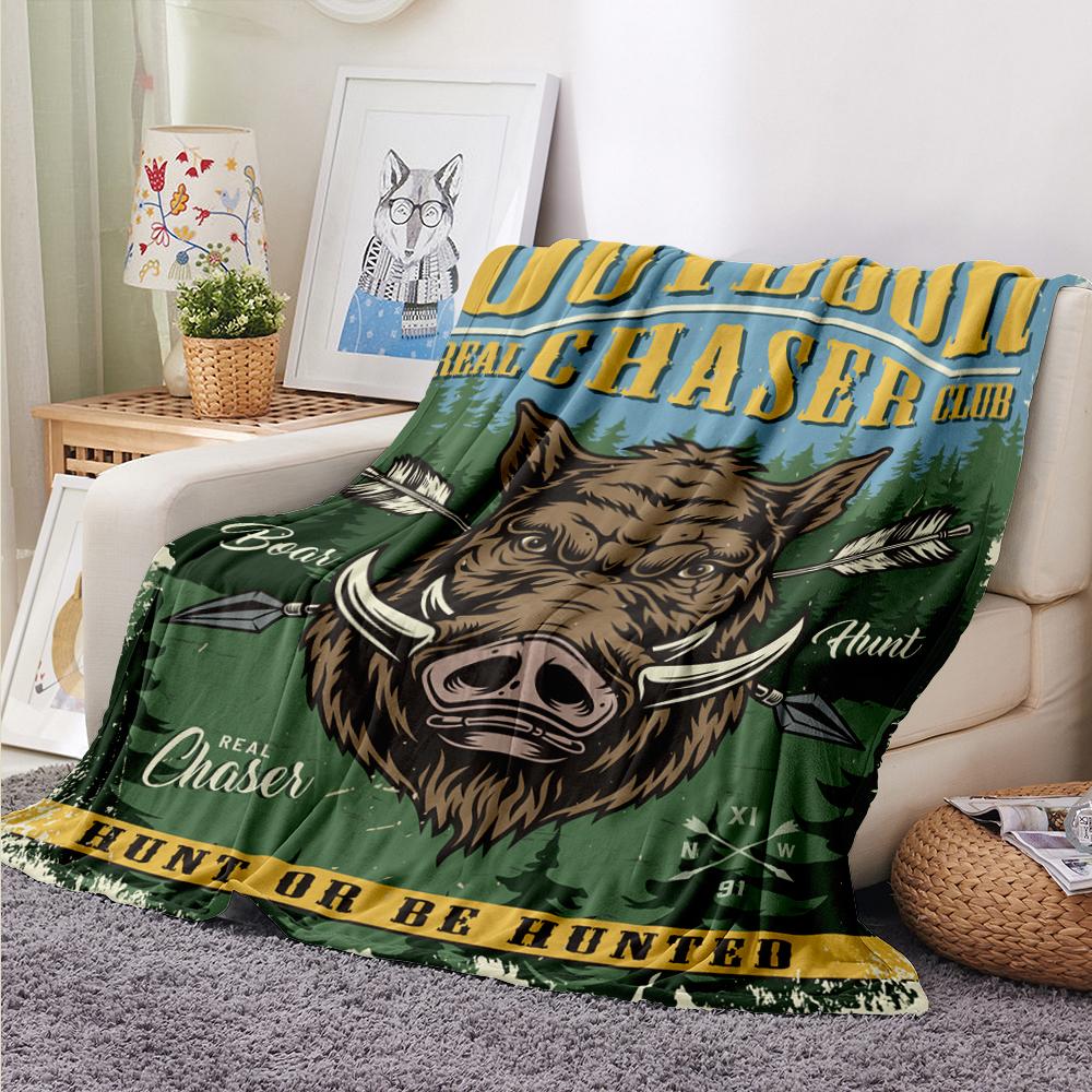 

VIKAMA American Retro Landscape Facecloth Blanket Summer Air Conditioning Blanket Office Nap Blanket Shawl Blanket 75X90CM(2.5X3FT
