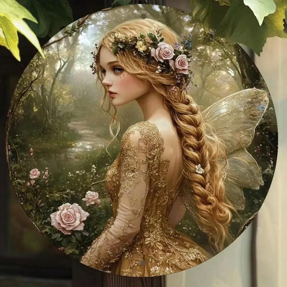 

Retro Round LED Wall Art for Home Office Decor, Battery Operated Metal Sign, No Wiring Hanging Decoration 20x20 разноцветный