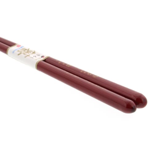 MR Lacquered Chopsticks, Sakura Fuugetsu Design, Dishwasher Safe, Natural Wood, 20.5cm
