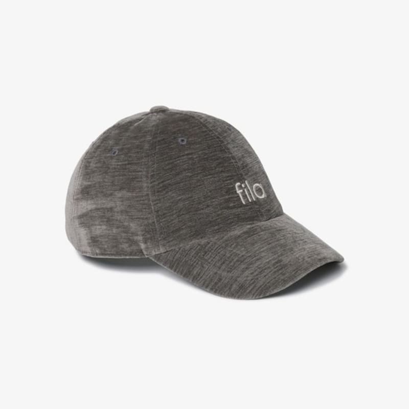 

FILA Small Letter Velvet Ball Cap_FS253CP01F001_006 BLACKCHARCOAL GRAY