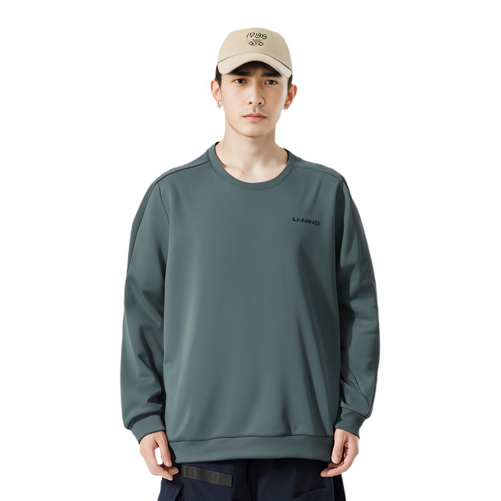 Li Ning Fitness Series Sweatshirt Men's Snail Dark Cyan AWDU869-2