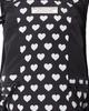 Themuseumvisitor Mesh Mountaineering Heart Printed Backpack (Black)