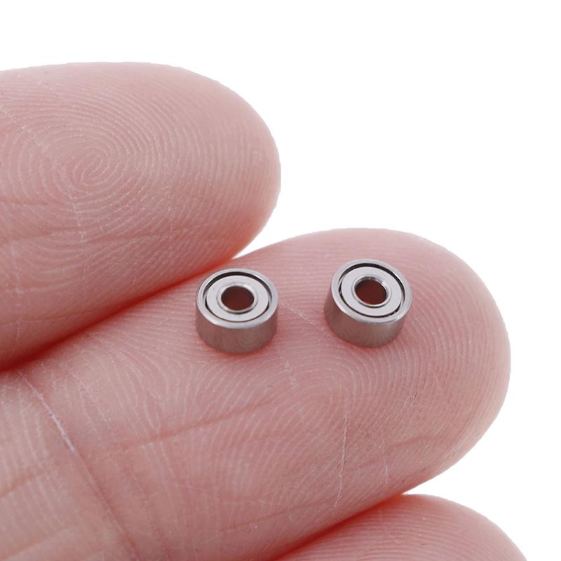 10Pcs 681Xzz 1.5X4X2Mm Open Miniature Bearings Ball Mini Hand Bearing Spinner