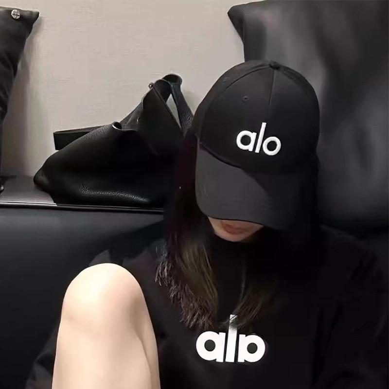 Alo Letter Stickerei Baseballkappe Für Damen Baumwollmischung Sonnenschutz Lässig Sommer Modeaccessoire