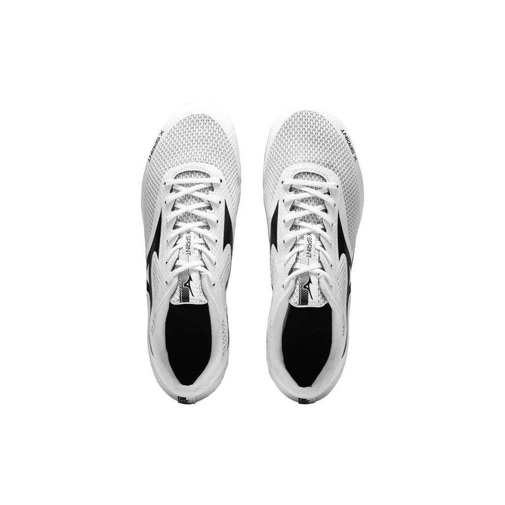 Mizuno Sprint X  Entry Level Running Shoes Non-Slip Durable Low-Top Running Shoes Unisex Sneaker White Red U1GA232407