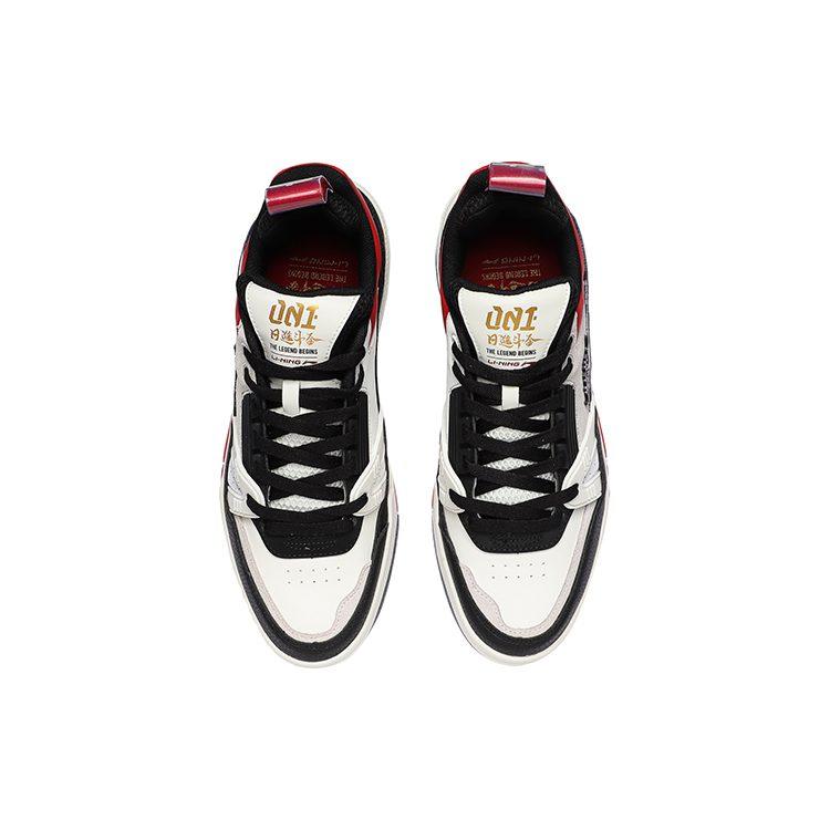 Li Ning 001 BTC Skateboard Shoes Men's Low Top Black/Red/White AECR001-3