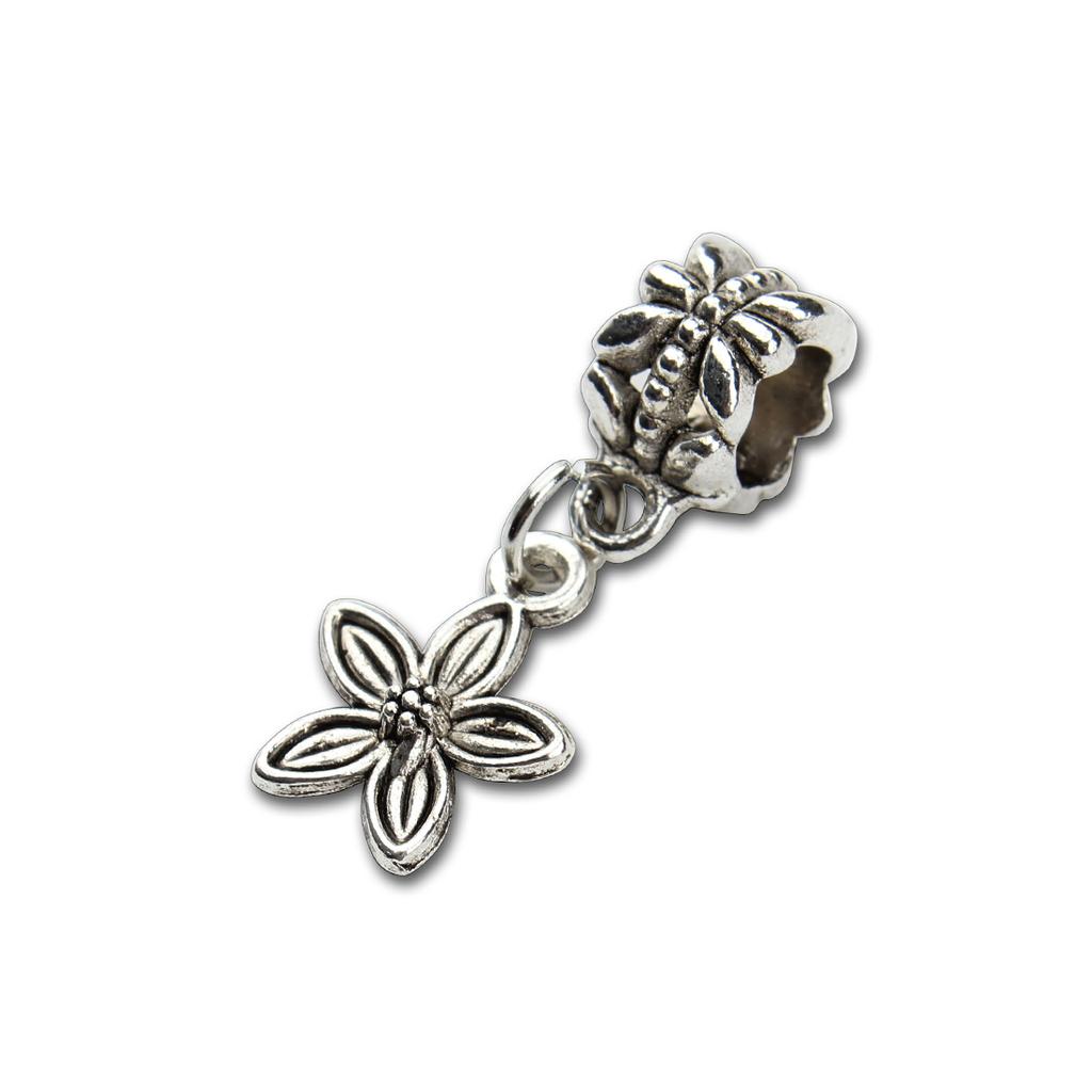 Louleur 10pcs Antique Silver Color Pendants Charm Big Hole Pendant For Jewelry Making DIY Gifts Bracelet Necklace Accessories