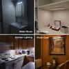 LED 1-6pcs Under Cabinet Light 3 Colors Dimmable Night Light with Remote Control Battery Powered Bedroom Lamp Wardrobe Lights