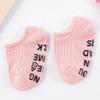 Cute Candy Color Stripe White Baby Floor Socks Summer Spring Thin Cotton Rubber Anti-slip Short Ankle Stockings for Boys Girls