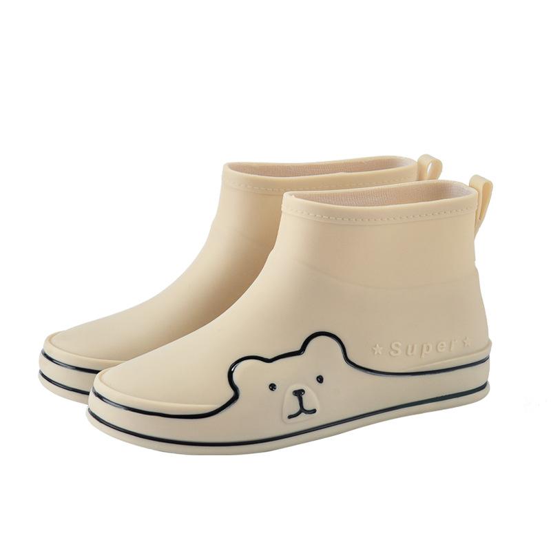 New rain shoes women's fashion water shoes non-slip outer wear cute waterproof boots versatile cartoon rain boots student outdoor shoes