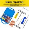 Car Tire Fix Kit Professional Heavy Duty Wheel Repairing Set Heavy Duty Tire Plug Kit For Trailer RV Truck Automotive Sedan