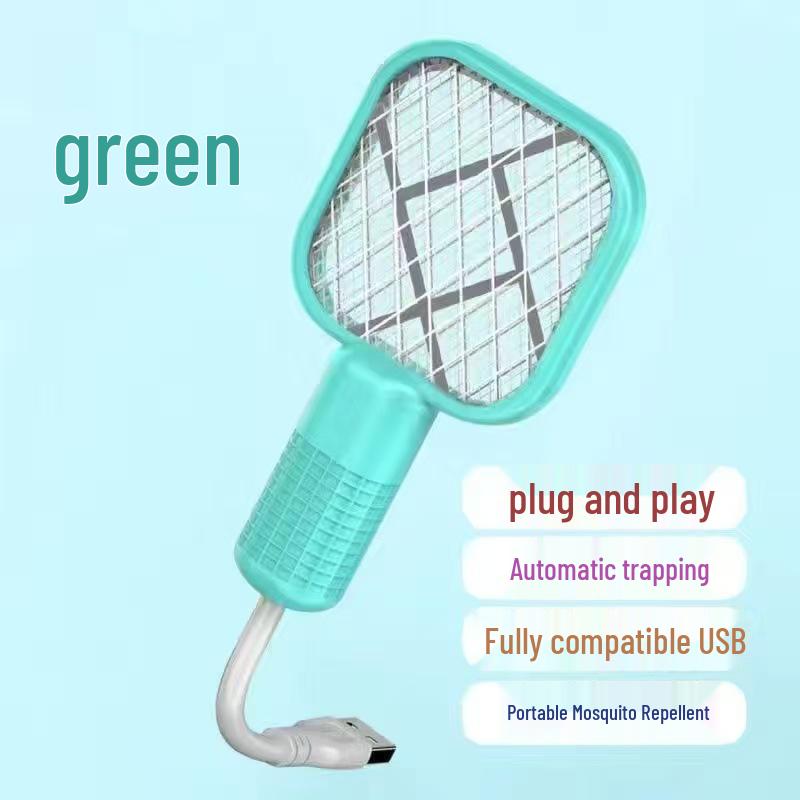 

USB Rechargeable Multi-functional Mosquito Swatter - Portable, Electric Repellent and Lure for Indoor/Outdoor Use