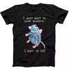 I Don't Want To Cook Anymore I Want To Die Mouse Rat Gift Tee Black T Shirt 25