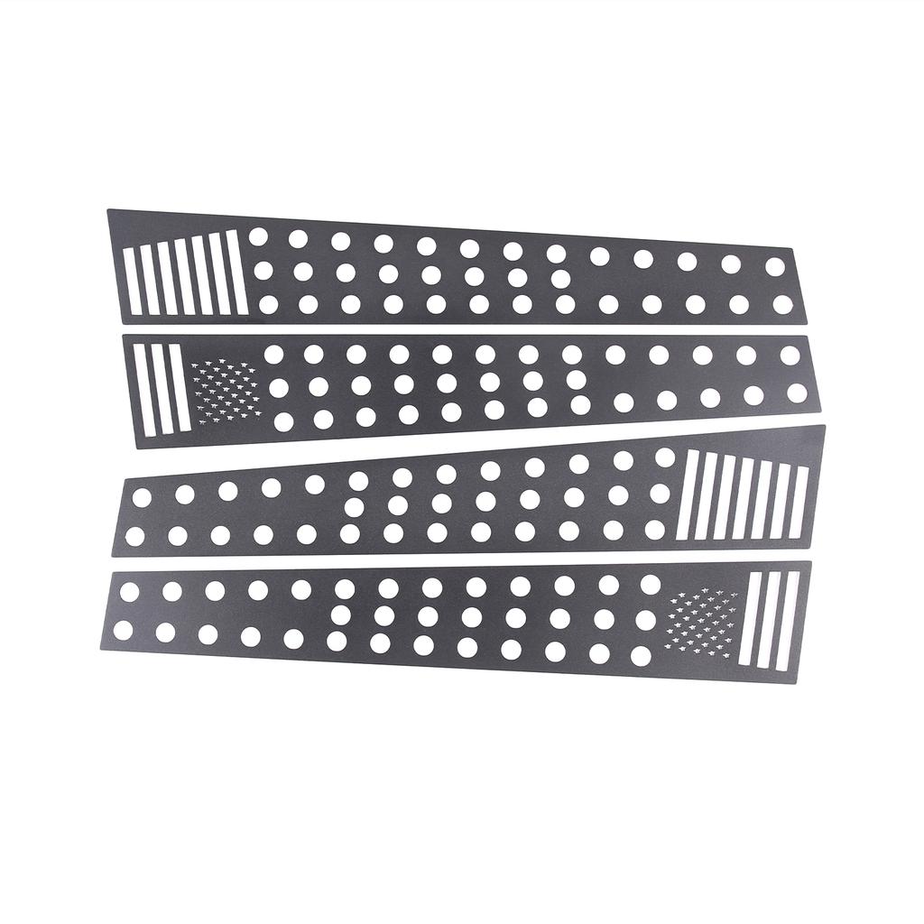 Aluminum Alloy Car Window B-pillar Center Pillar Trim Sticker For Land Rover Discovery 3/4 LR3 LR4 2004-2016 Car Accessories