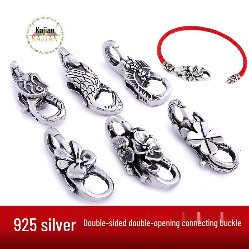

S925 Sterling Silver Double-Opening Clasp for Bracelets and Necklaces