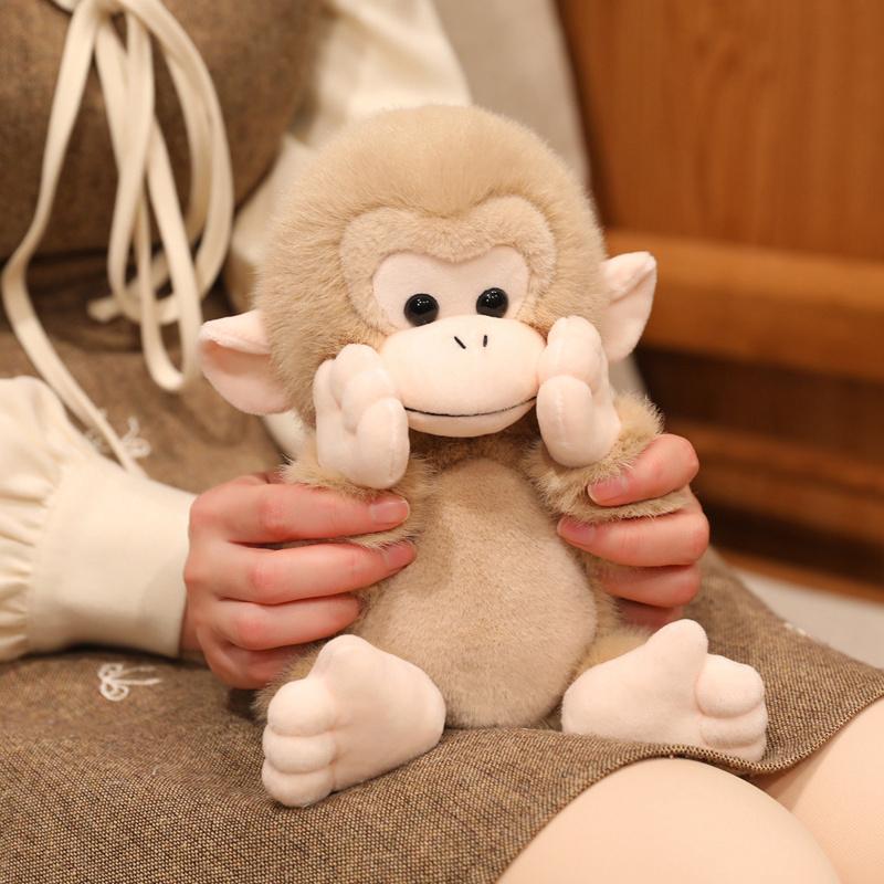 Berühmtes Baby Panchi Plüschtier Niedlicher Daumenaffe und Roter Orang-Utan Mama Weiche Puppe Stofftier Plüschtiere Schönes Geschenk