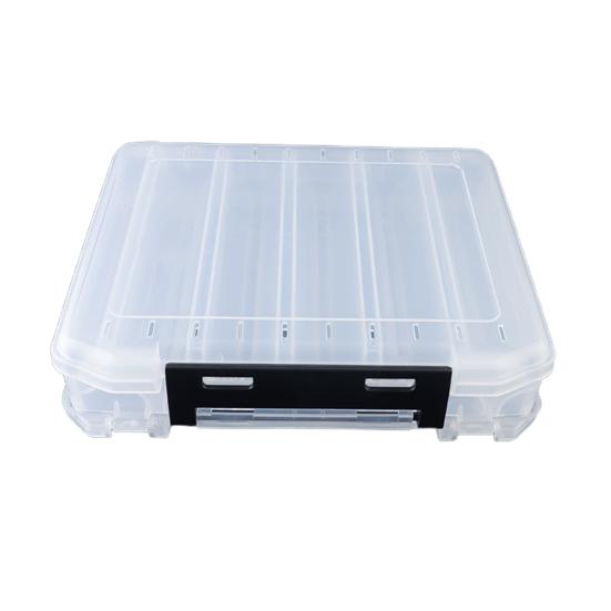 10/14/16 Grids Takle Box Fiske lokkebeholder med håndtak Gjennomsiktig design Multi-rom Kompakt størrelse bærbar fiskeagn oppbevaringsveske